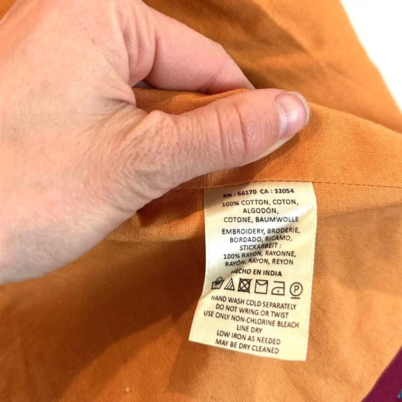 Anthropologie ett:twa Woodstock Floral Embroidered 3/4 Sleeve Boxy Jacket Large - Picture 6 of 6